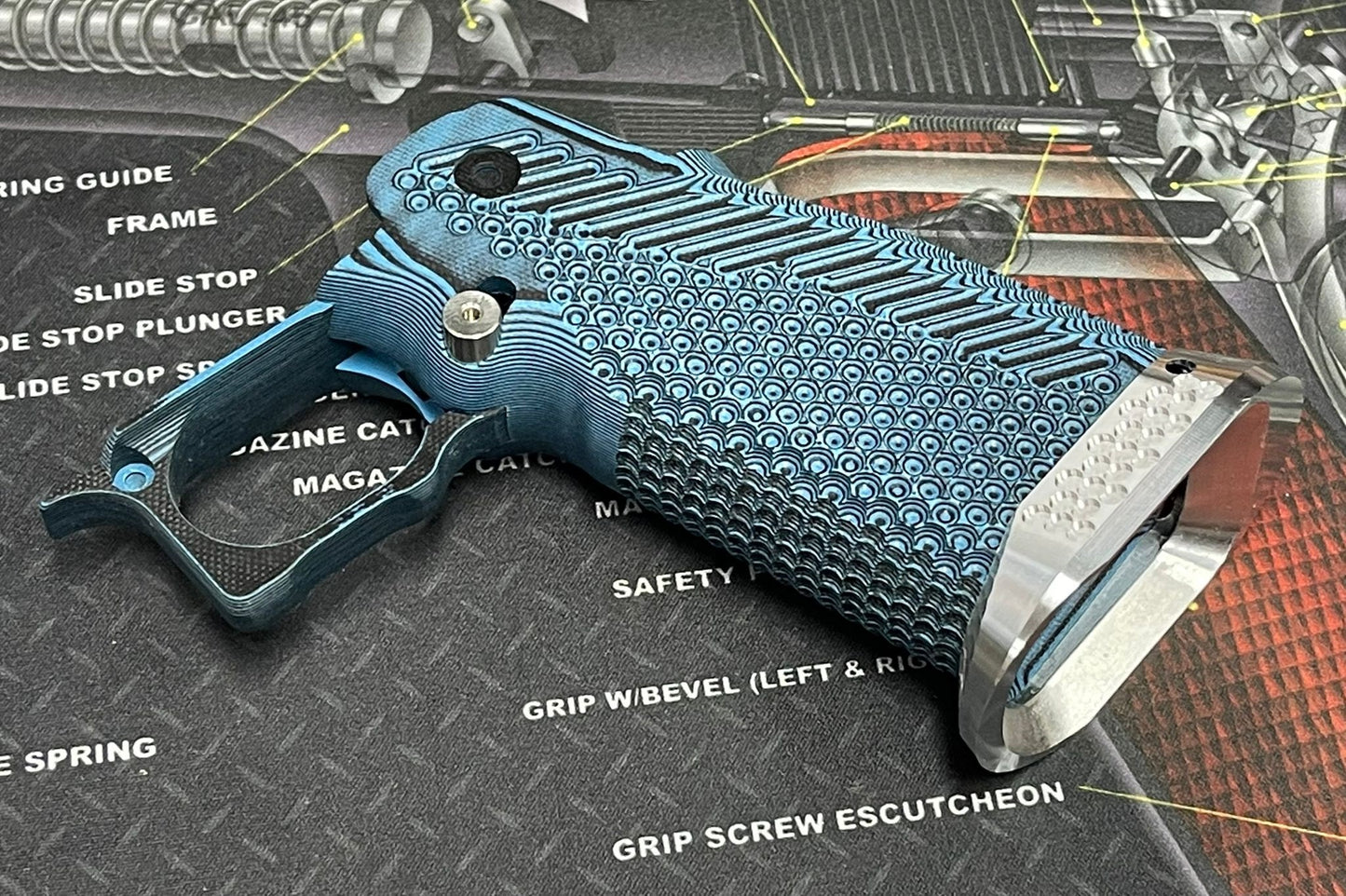 Nova CNC G10 Grip for Tokyo Marui 5.1 Hicapa GBB series - ( Mix Texture )