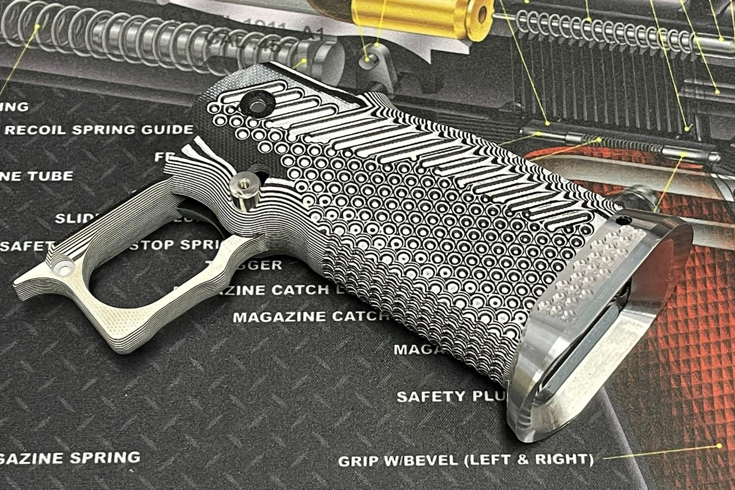 Nova CNC G10 Grip for Tokyo Marui 5.1 Hicapa GBB series - ( Mix Texture )