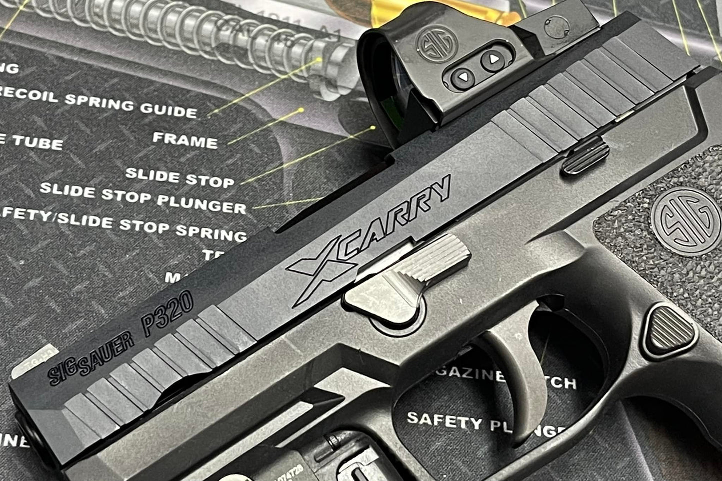 Nova CNC Aluminum P320 X-carry Slide set for SIG / VFC M17/18 GBB series - ( M18 size )