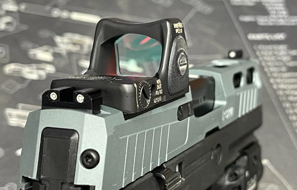Boomarms Custom - P320 SIG M18 PRO-CUT slide x AXG Lower frame version Airsoft GBB - SG x BK
