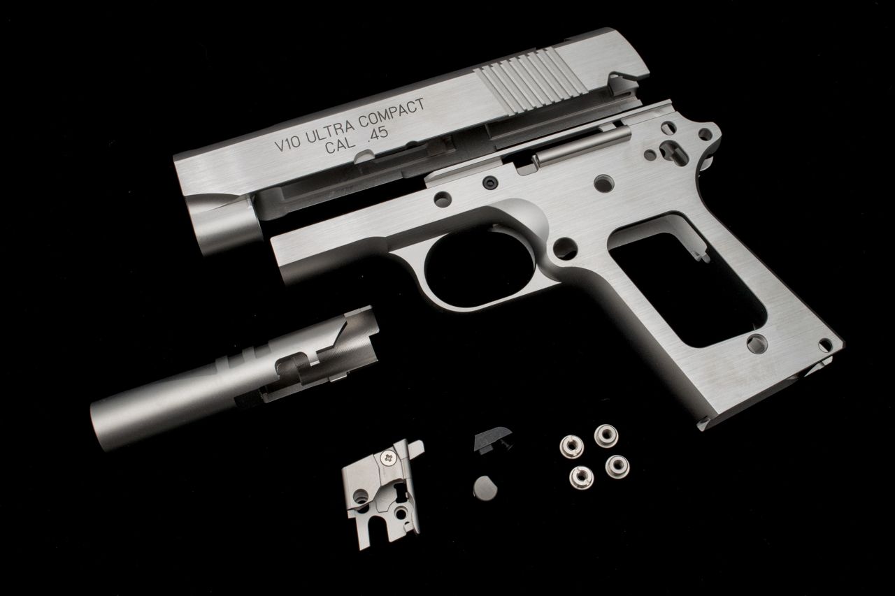 Proarms Stainless CNC V10 Slide / frame set for MARUI V10 GBB series - Limited