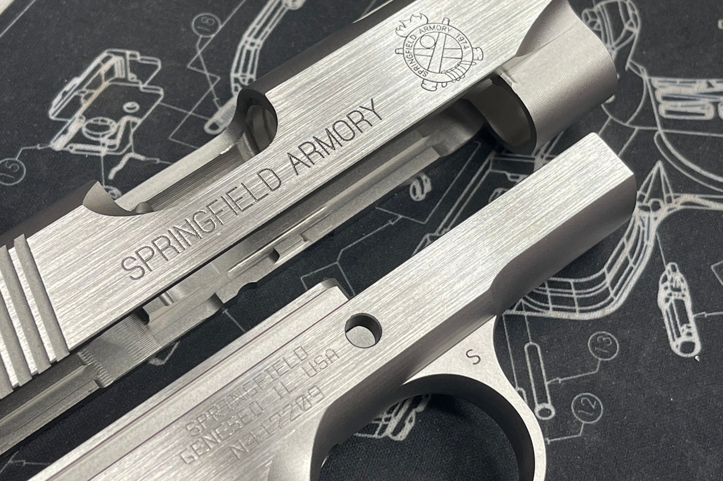 Proarms Stainless CNC V10 Slide / frame set for MARUI V10 GBB series - Limited