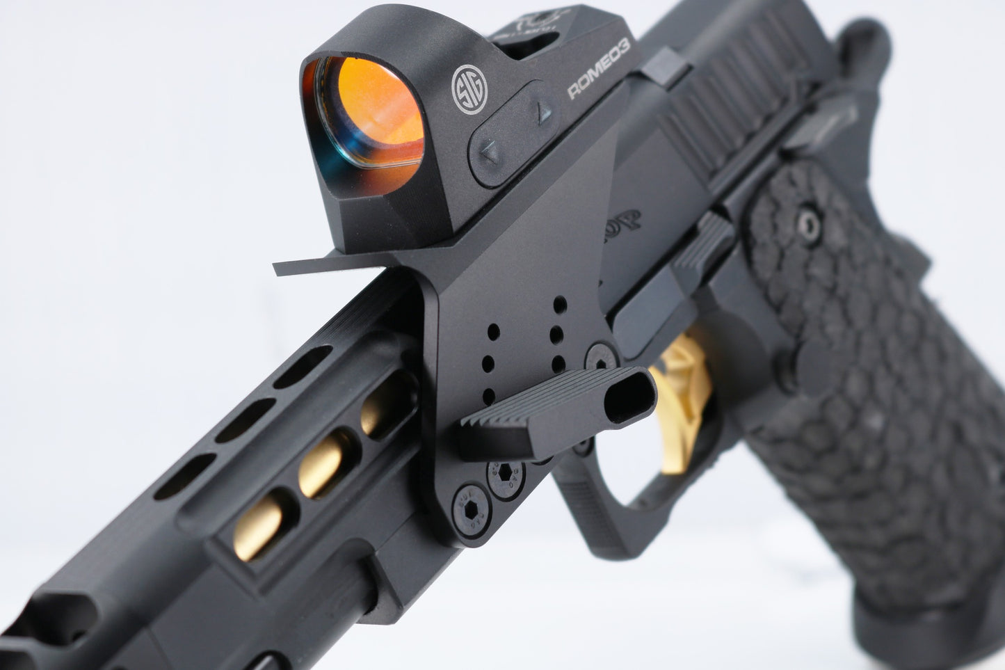 Revanchist Airsoft Optics Mount with Adjustable Thumb Rest for Airsoft Hicapa GBB series