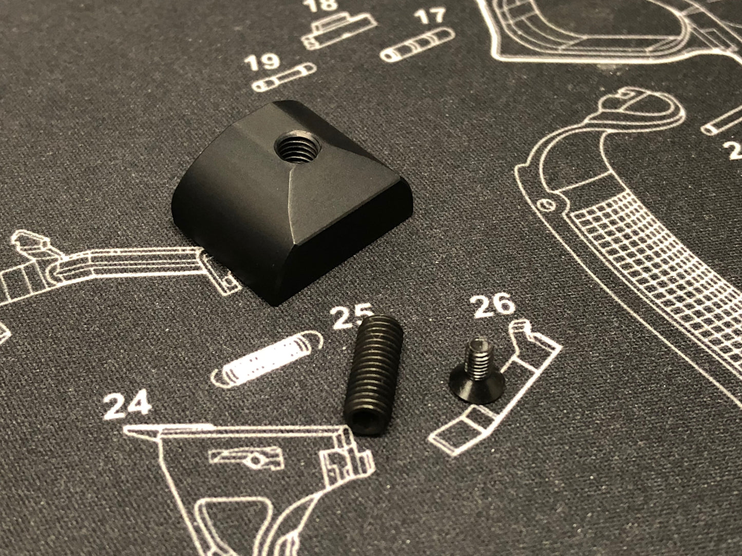 Bomber CNC Aluminum S-Style Magwell for Marui Gk Airsoft GBB Series