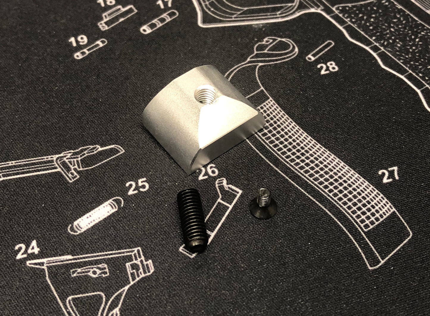 Bomber CNC Aluminum S-Style Magwell for Marui Gk Airsoft GBB Series