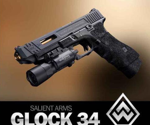 Boomarms Custom - S-style stippling Lower Frame for Marui G17/18/22/34 Airsoft GBB