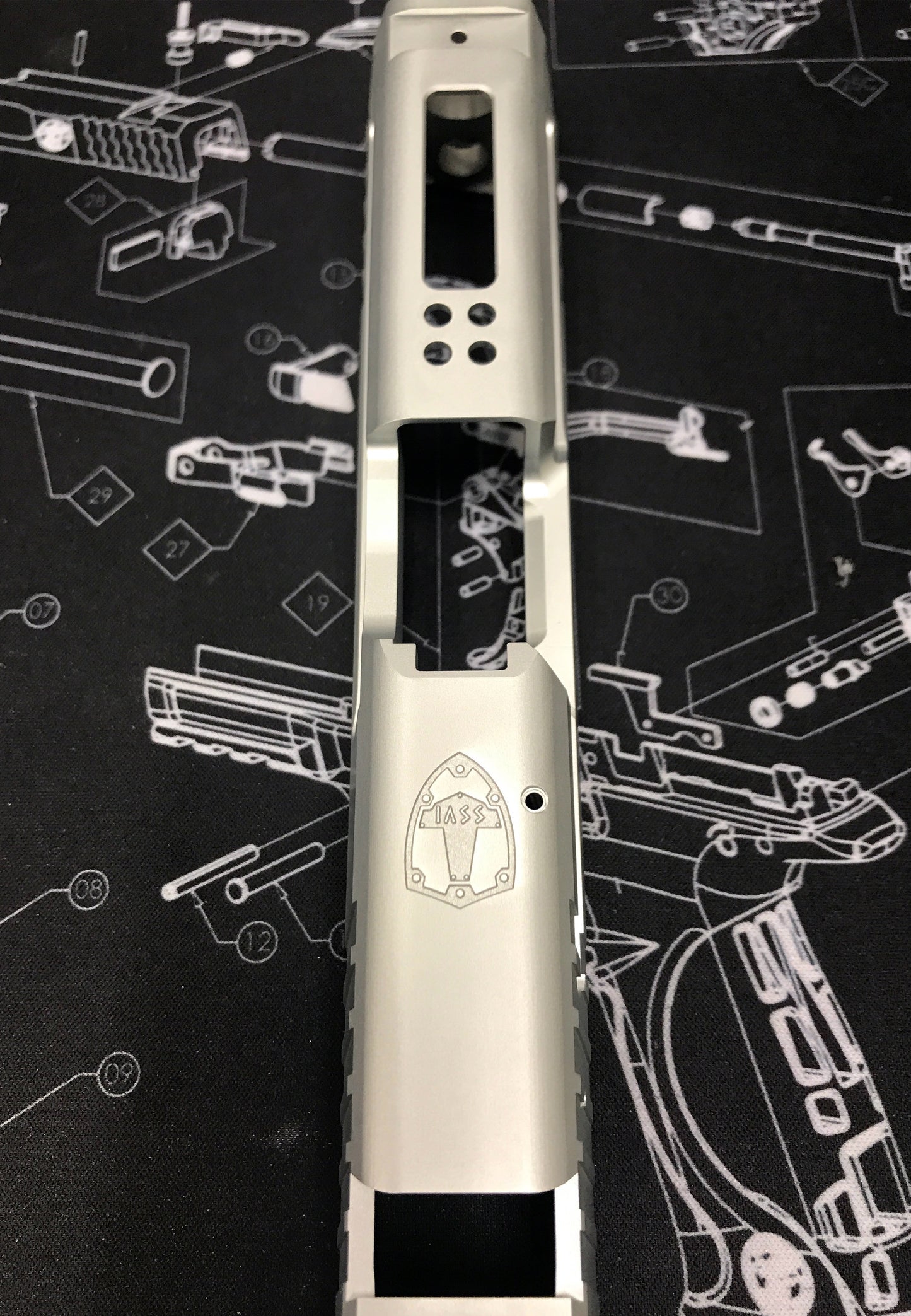 NOVA SSVI style CNC Aluminium Slide set for Umarex / VFC VP9 GBB series - Silver