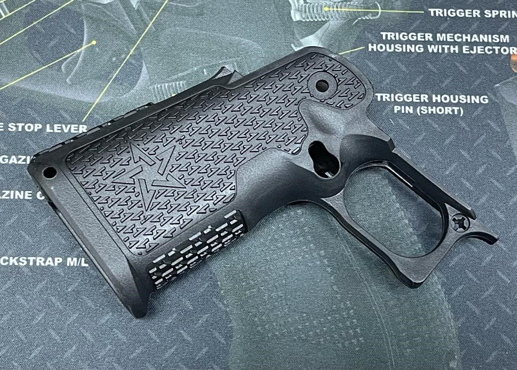 Nova STI STACCATO C2 POLYMER GRIP ( Compact size ) for Marui Hi-Capa GBB series - Black