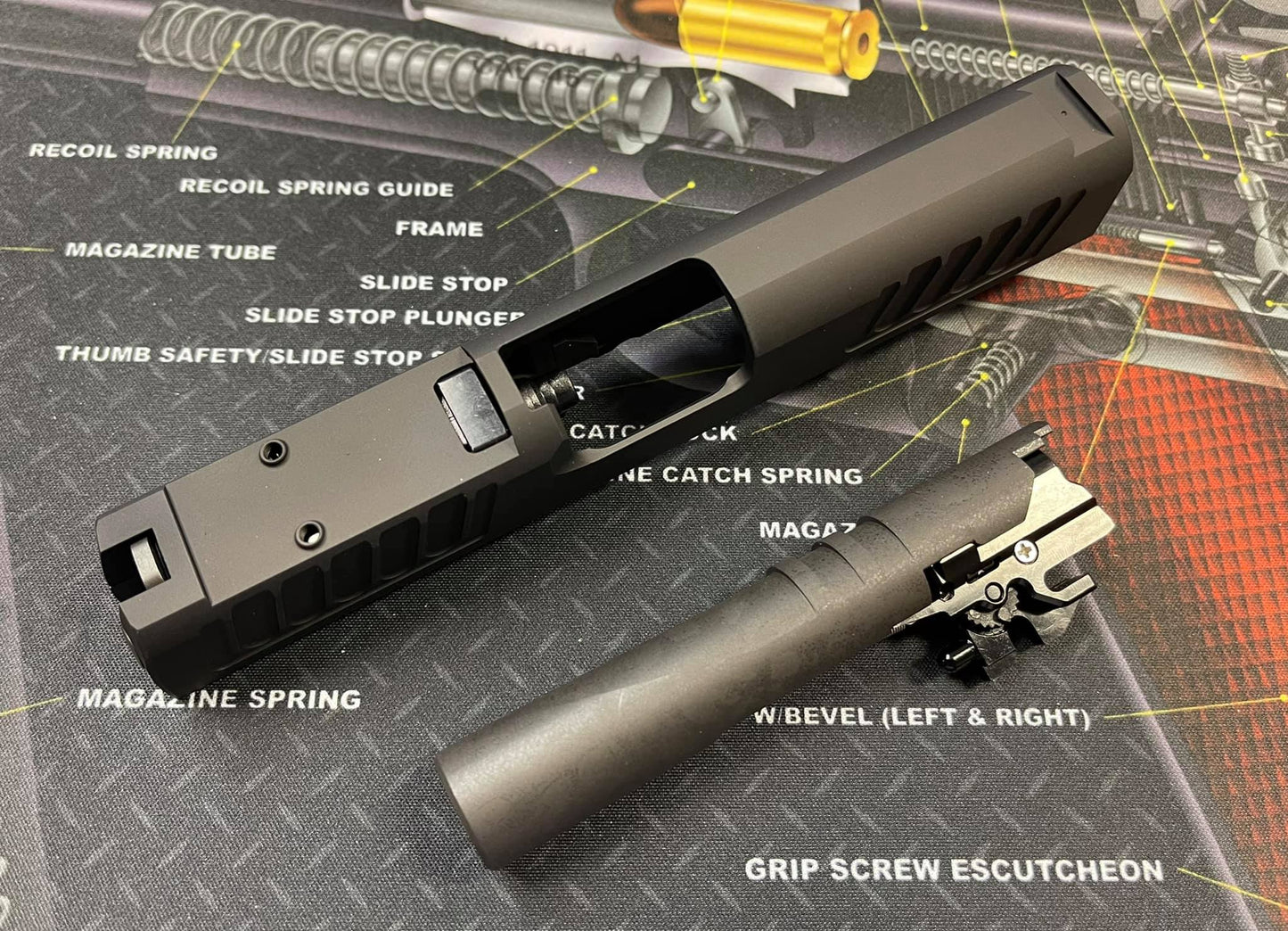 Nova CNC Full kit **2011 Staccato-P RMR version for Tokyo Marui Hi-capa 5.1 Airsoft GBB series