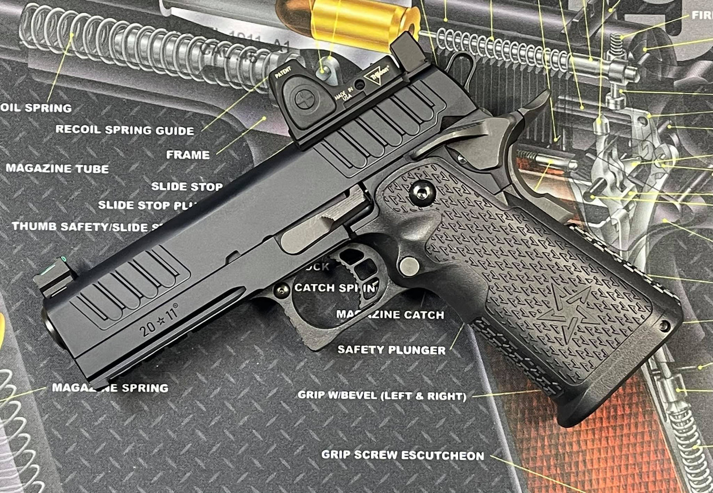 Nova CNC Full kit **2011 Staccato-P RMR version for Tokyo Marui Hi-capa 5.1 Airsoft GBB series