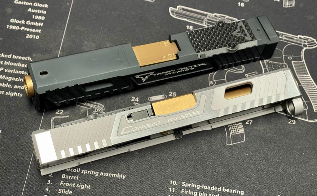 Nova CNC Aluminum T-style G19 RMR Cut Slide Kit for Tokyo Marui G19 Gen3 GBB series
