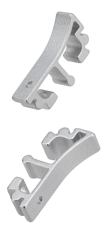 Nova CNC Aluminum Puzzle Trigger set for Tokyo Marui Airsoft Hi-Capa GBB Pistol series - Silver