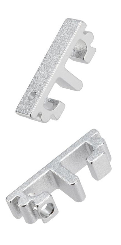 Nova CNC Aluminum Puzzle Trigger set for Tokyo Marui Airsoft Hi-Capa GBB Pistol series - Silver