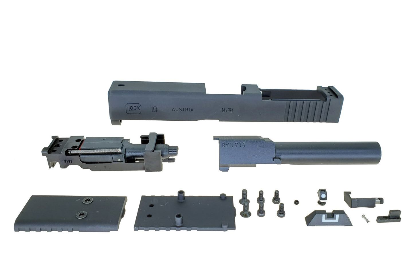 Nova CNC Aluminum G19 MOS Slide Kit for Tokyo Marui G19 GBB series