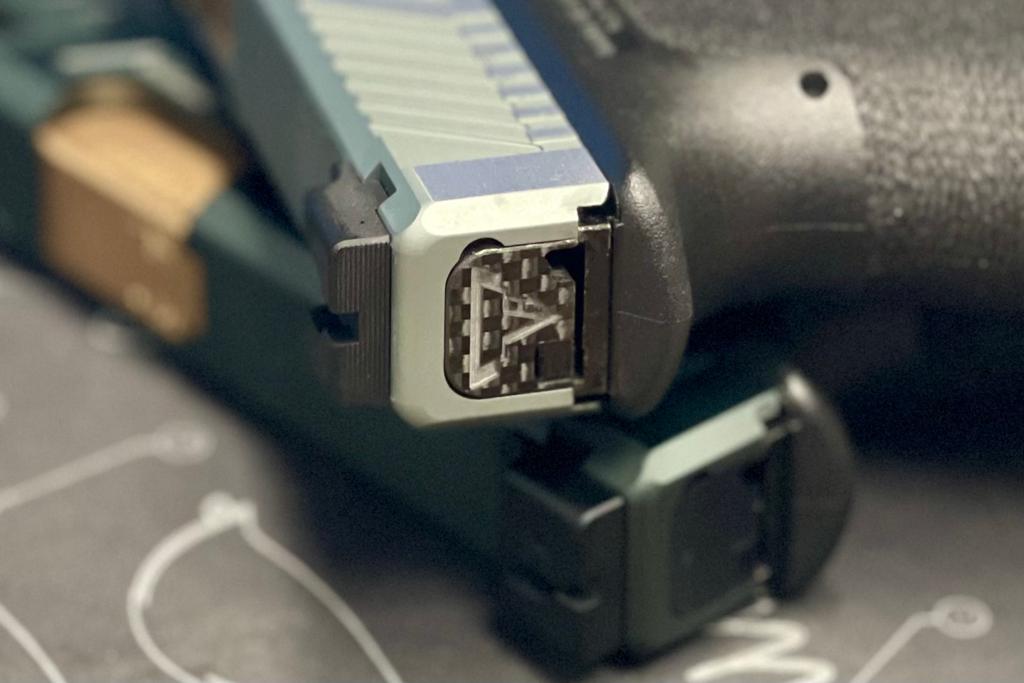 Nova CNC F-Grass Rear Plate for Marui G17 Gen4 / G19 Airsoft GBB series ( T-Style )