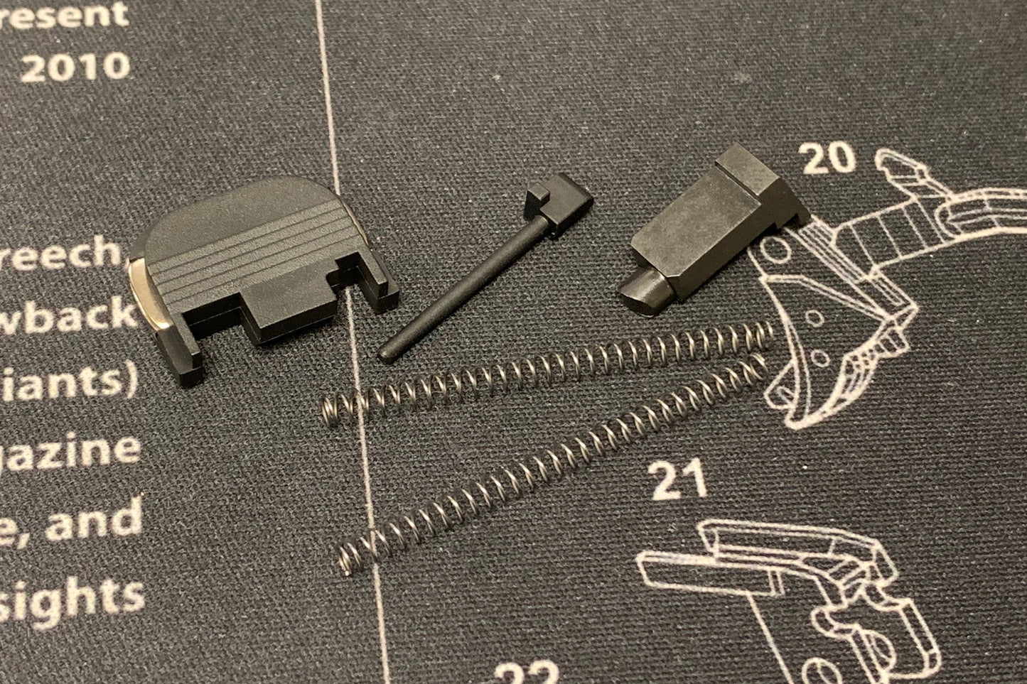 Bomber CNC Steel G17 Slide set for Umarex / VFC G17 GEN4 GBB - Black **Limited