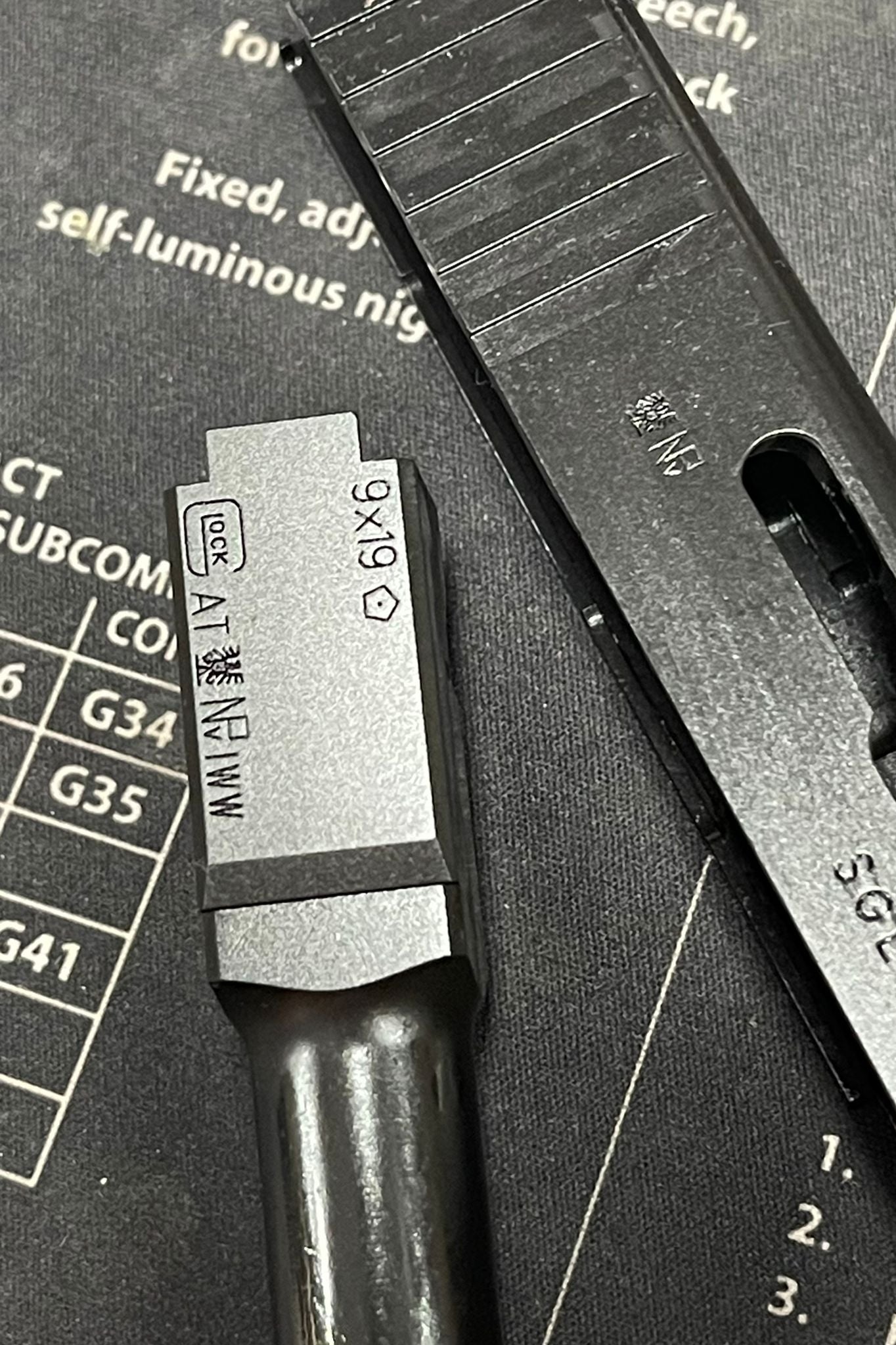 Bomber CNC Steel G17 Slide set for Umarex / VFC G17 GEN4 GBB - Black **Limited