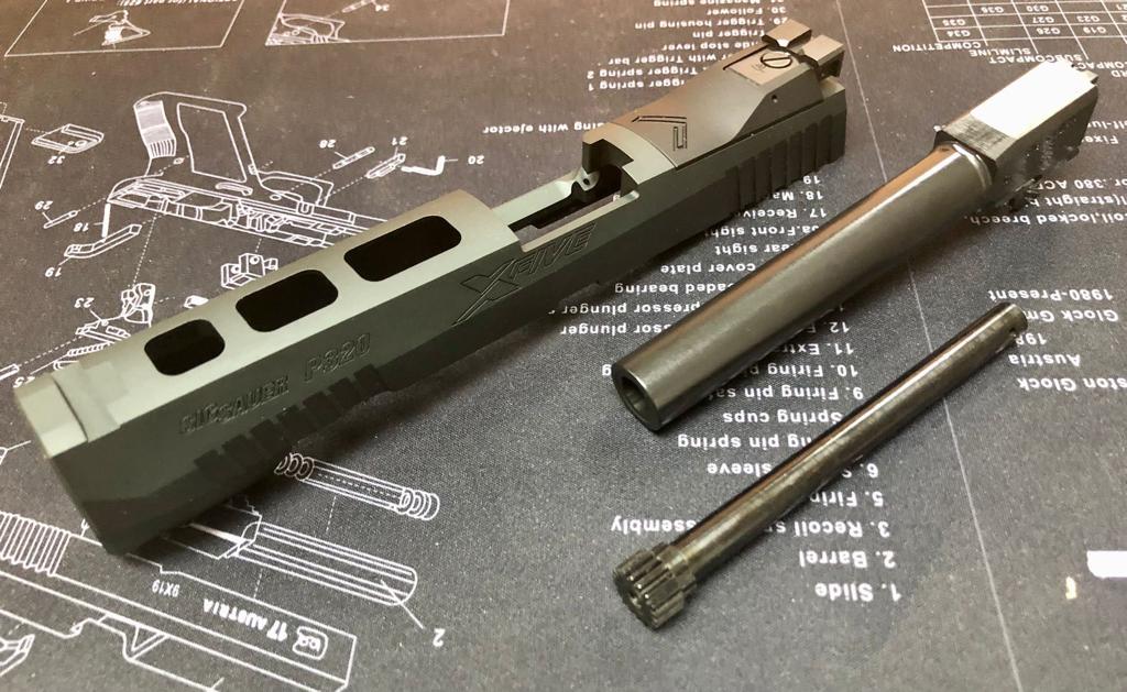Nova P320 X FIVE Legion Aluminum slide set for SIG Air M17 GBB series