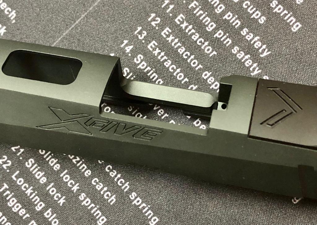 Nova P320 X FIVE Legion Aluminum slide set for SIG Air M17 GBB series