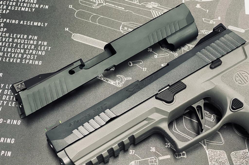 Nova P320 X FIVE Legion Aluminum slide set for SIG Air M17 GBB series
