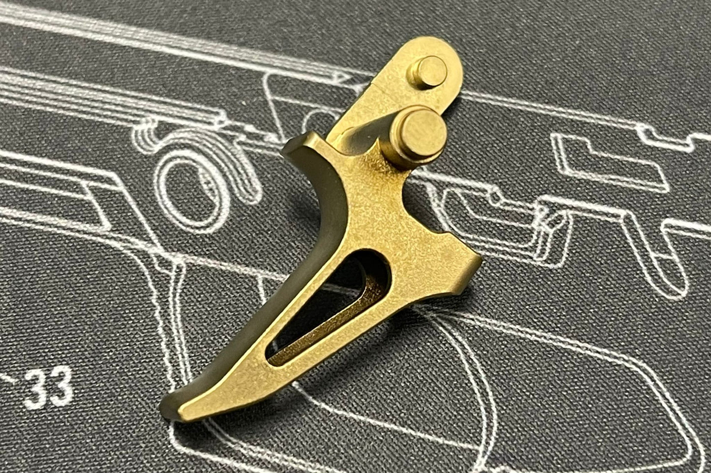 Nova CNC Steel Trigger ( Flat Skeletonized Type ) for SIG M17 / M18 Airsoft GBB series