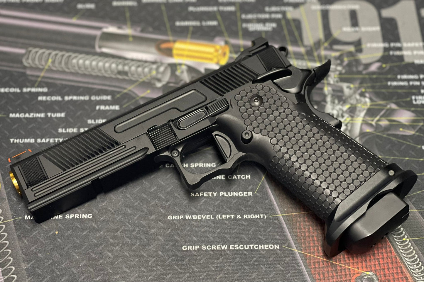 Boomarms Custom FI Style VT9 Airsoft GBB Pistol