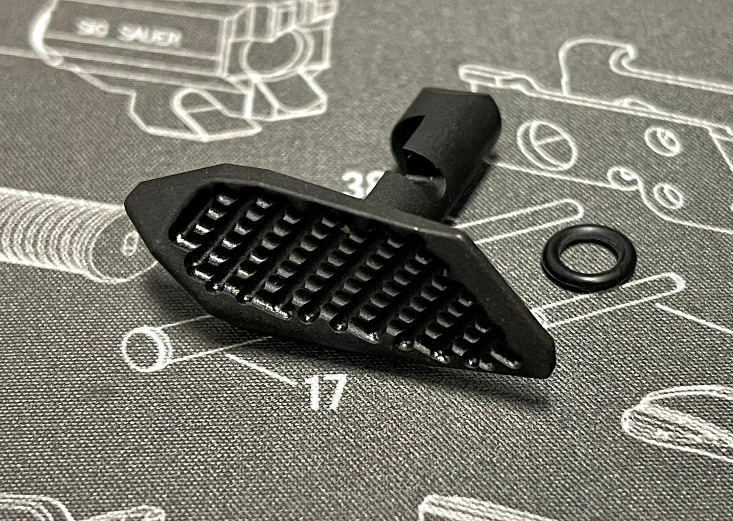 Bomber Steel Take down Lever thumb rest for SIG M17/M18 GBB series