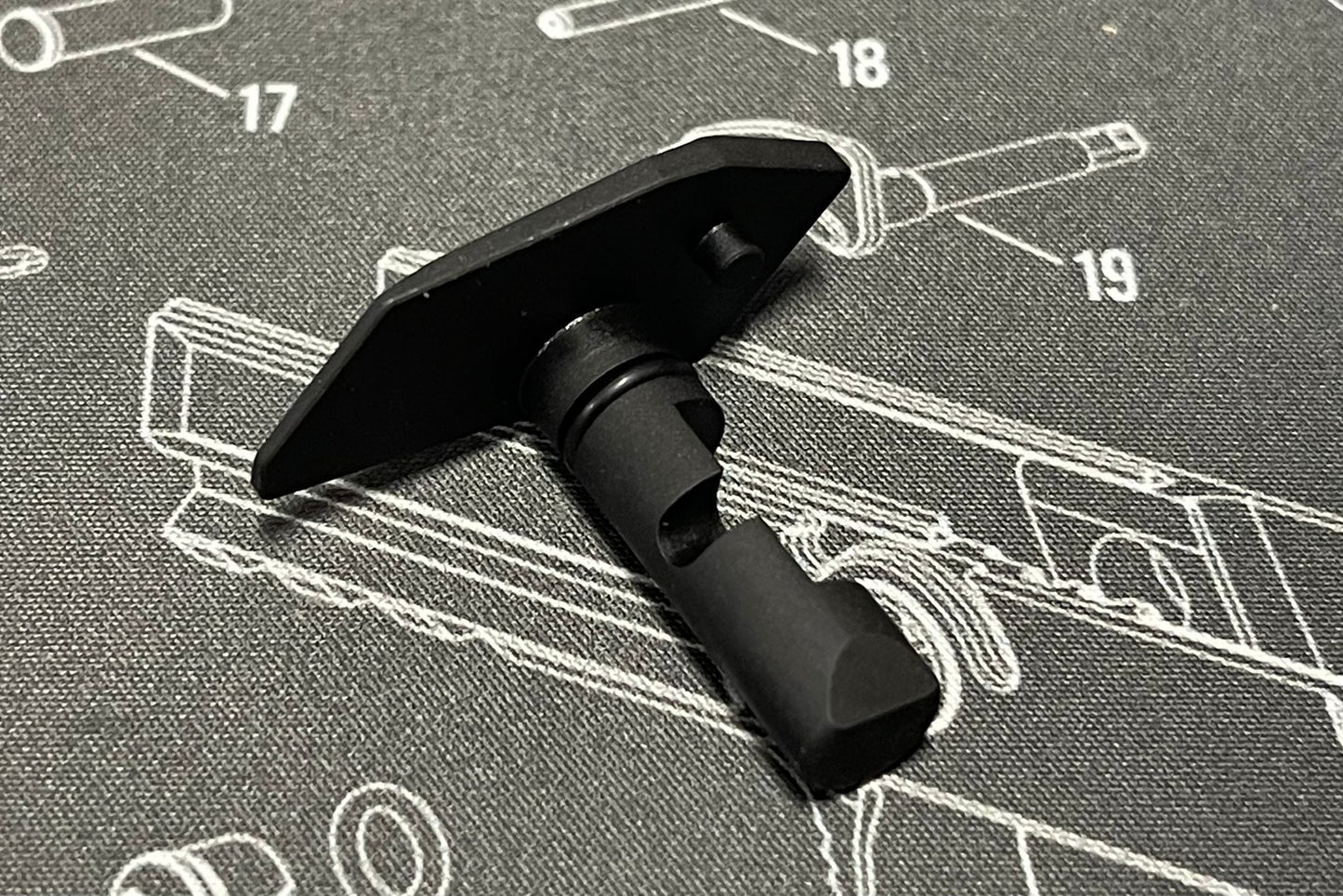 Bomber Steel Take down Lever thumb rest for SIG M17/M18 GBB series