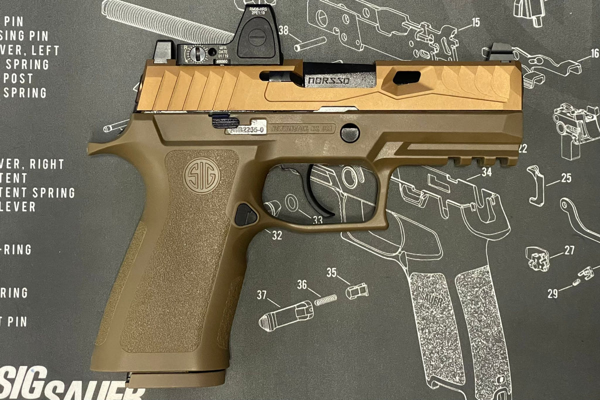 Boomarms Custom Nos style ( Reptile Cut ) airsoft GBB Duracoat Tan