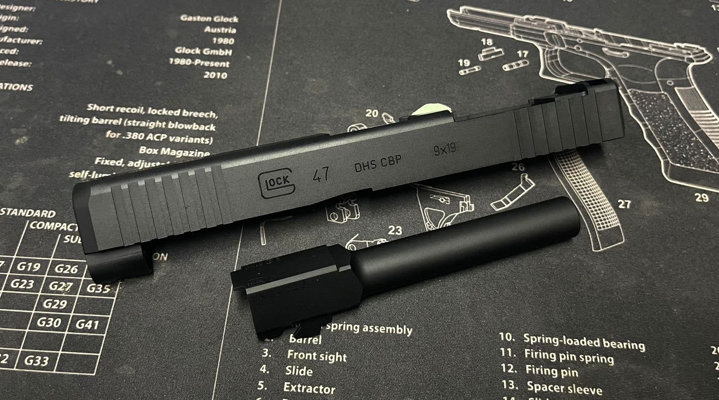 Bomber CNC Aluminum G47 MOS Slide Kit for Umarex / VFC G45 GBB series - CBP version