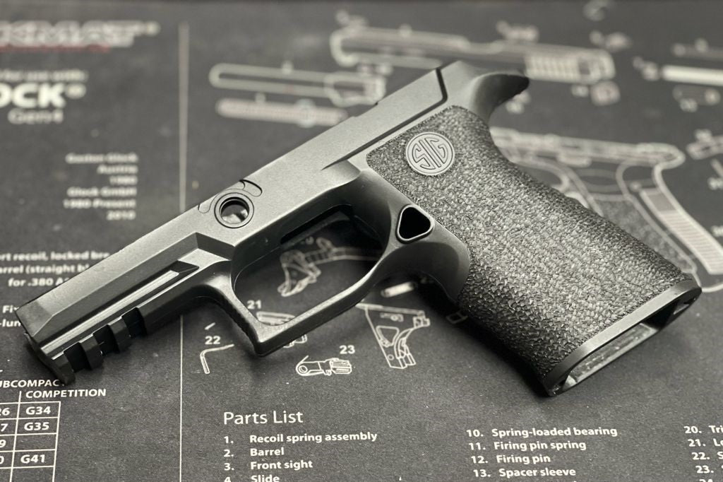 Boomarms Custom - Stippling SI-style P320 X-carry Frame for SIG/VFC M17/M18 Airsoft GBB series