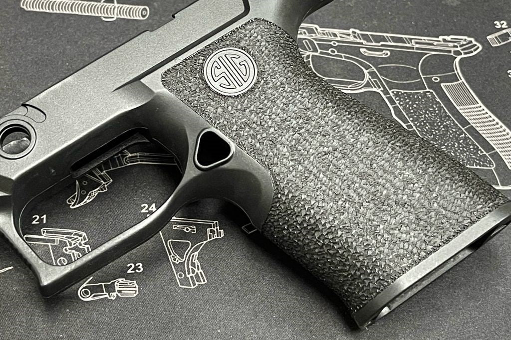 Boomarms Custom - Stippling SI-style P320 X-carry Frame for SIG/VFC M17/M18 Airsoft GBB series