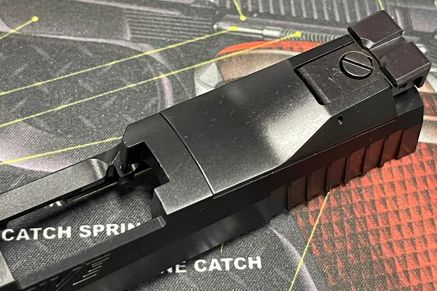 NOVA CNC STEEL P320 X FIVE SLIDE SET FOR SIG AIR M17 GBB SERIES