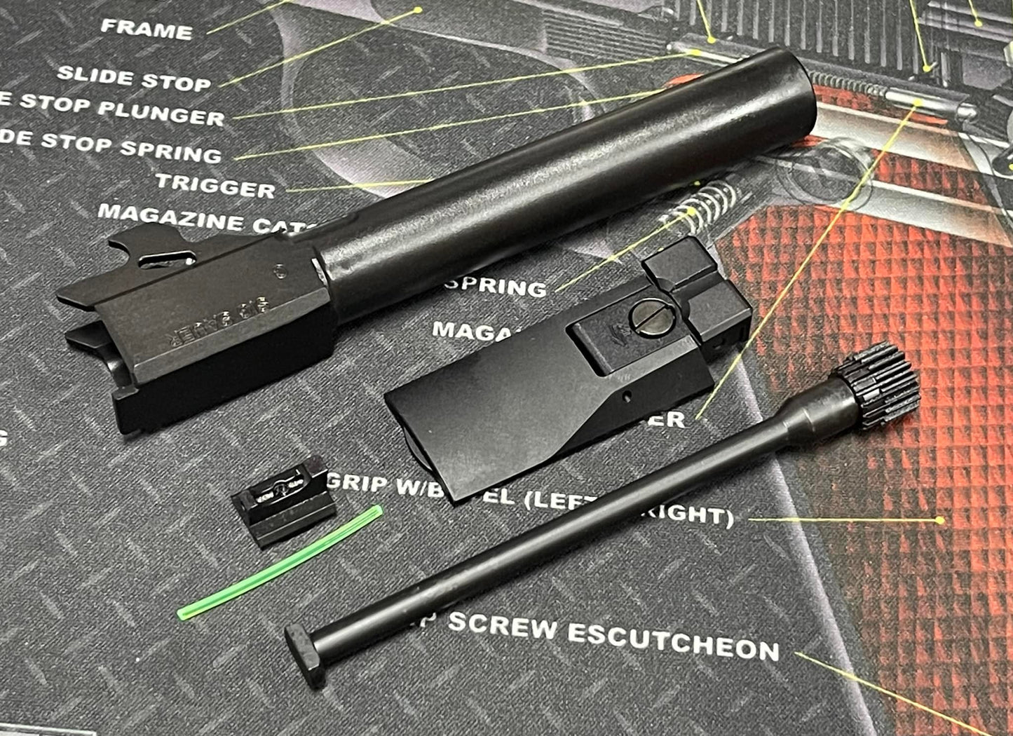 Nova P320 X FIVE Aluminum slide set for SIG Air M17 GBB series