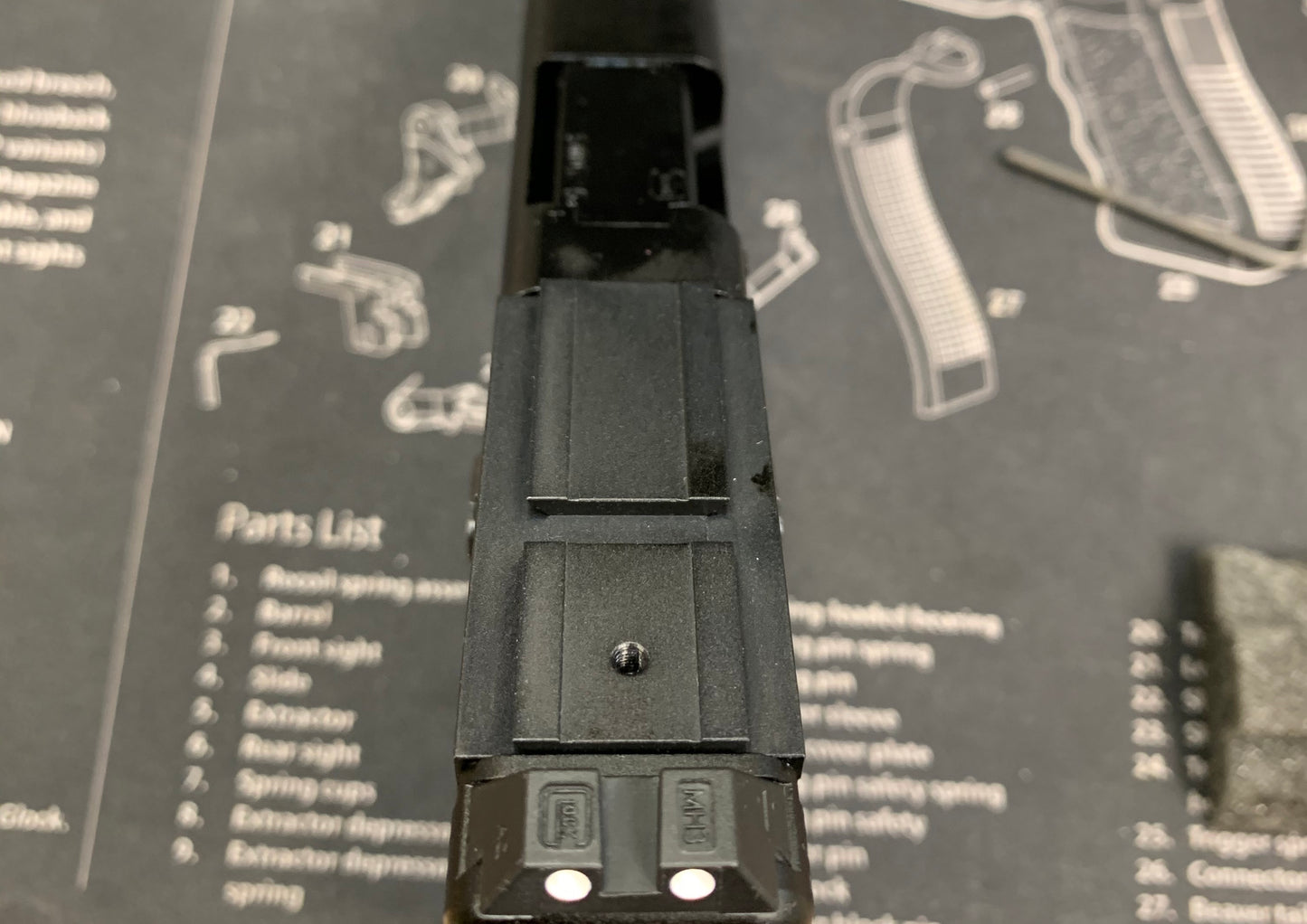 Bomber CNC Aluminum AP-style adapter plate for Bomber / VFC Airsoft MOS slide