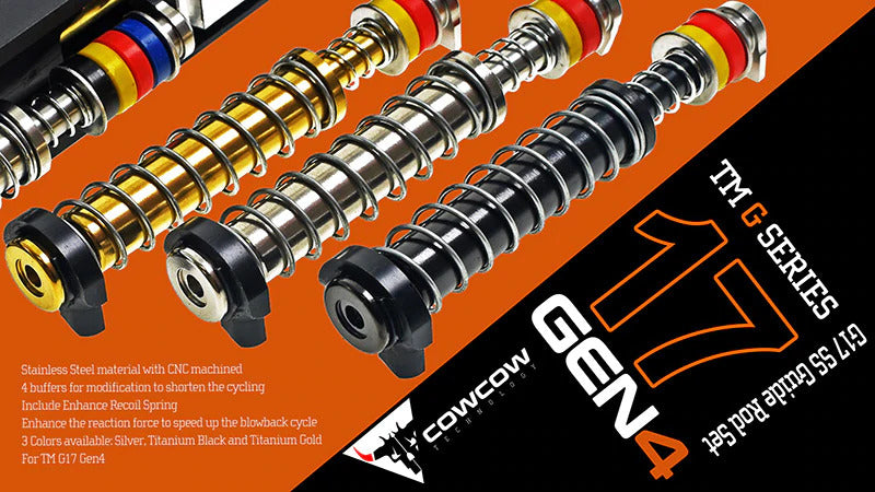 CowCow Technology SS Guide Rod Set for Marui G17 Gen4 GBB series