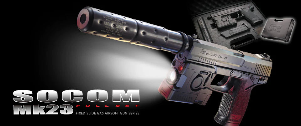 Tokyo Marui MK23 SOCOM Fixed Slide Full Set Gas Pistol (Non-Blow 