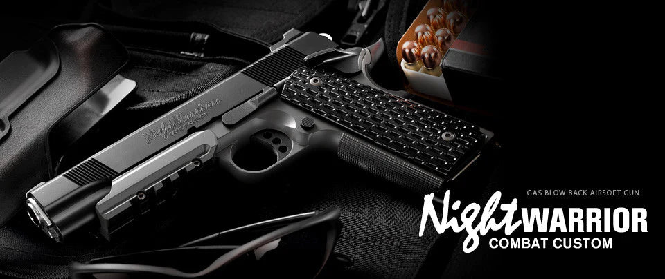 トイガン NIGHT WARRIOR Tokyo Marui Night Warrior (1911 Custom) GBB Pistol – Boomarms