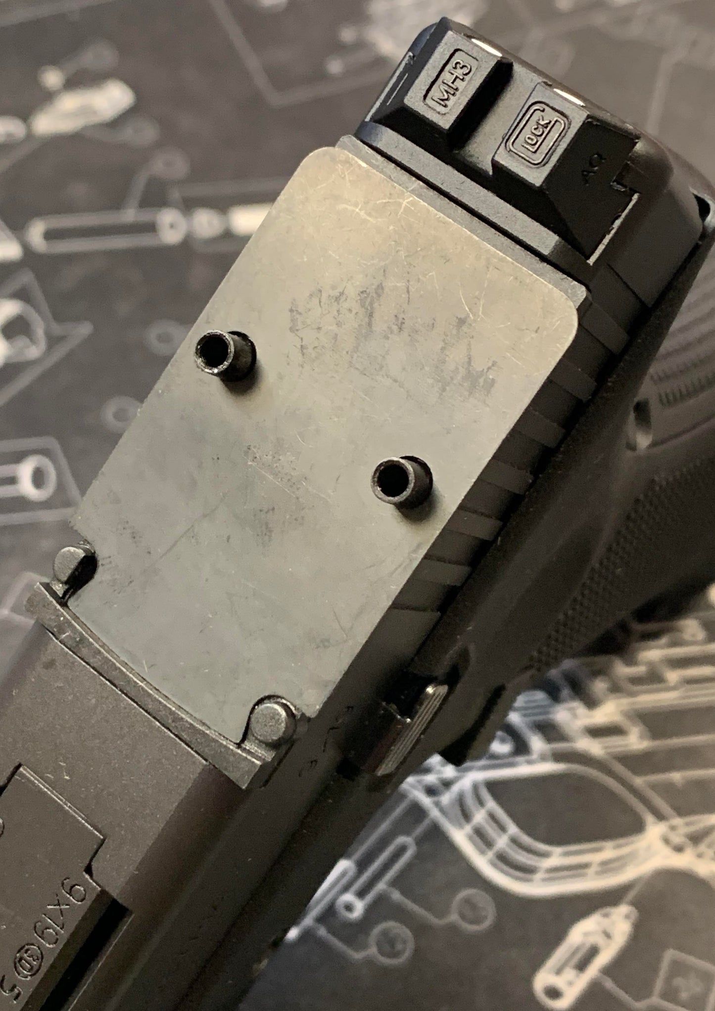 Bomber Stainless Steel Shim plate for RMR Slot cover