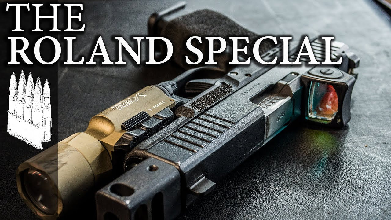 C&C Tac G19 Outer Barrel Match 4-Port Compensator 14mm CCW Roland Special KK* Style for TM 19 G Model GBBP Series ( Black / Silver )