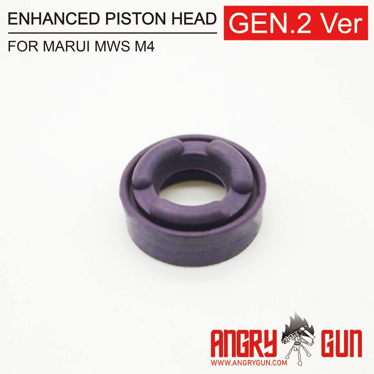 Angry Gun Enhanced Nozzle Piston Head Gen2 Version For Marui TM M4 MWS ...