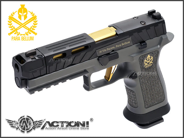 Parabellum - P320 SPECTRE COMP GBB Pistol (Aluminum Slide & Barrel /Black Slide /Gray Grip) /PB /Compensator