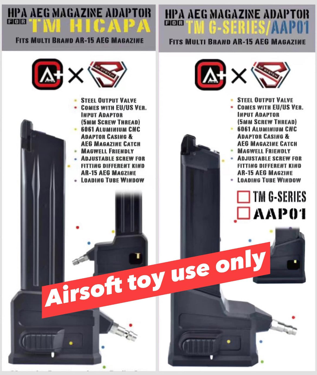 その他 T8 P30 HPA Magazine Adaptor T8 Tokyo Marui MWS GBB P30 HPA Magazine Adaptor