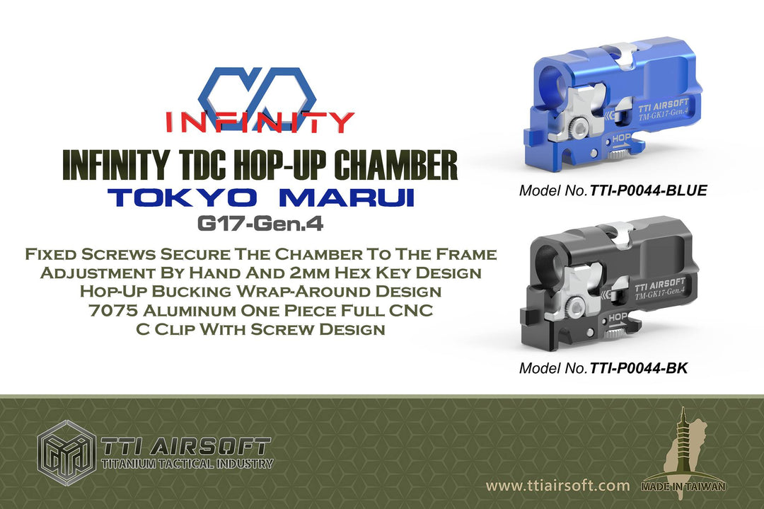 TTI Airsoft CNC Aluminum G-Series Infinity TDC Hop-Up Chamber For