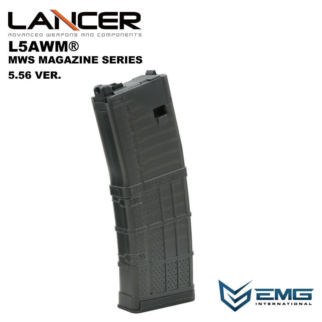 Angry Gun LANCER SYSTEMS公式 L5AWM V2 MWS EMG LANCER SYSTEMS LICENSED L5AWM V2 MWS MAGAZINE (OPAQUE
