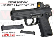 Detonator CNC Aluminum RMR Cut MOS Slide Set for Tokyo Marui USP GBB series