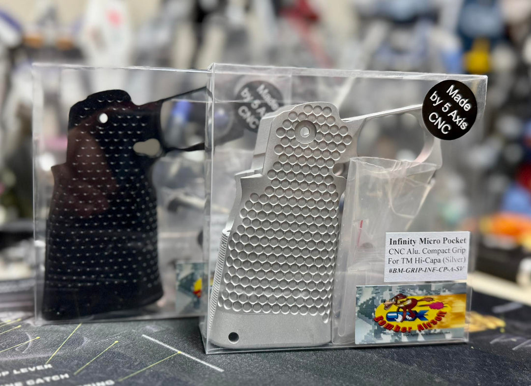 Bomber CNC Aluminum Infinity Micro Pocket style Compact Grip for