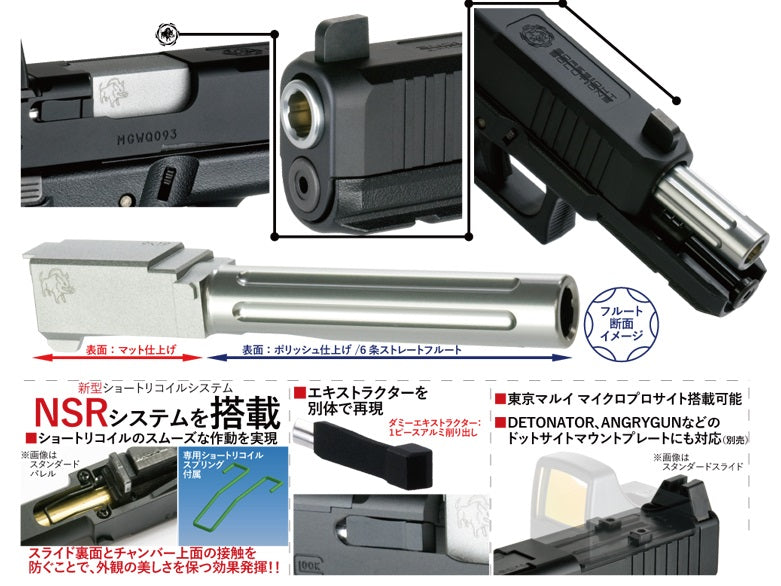 デトネーター 東京マルイ GLOCK17 Gen5用 Glock Factory デトネーター Glock Factory タイプ アウターバレル 東京マルイ