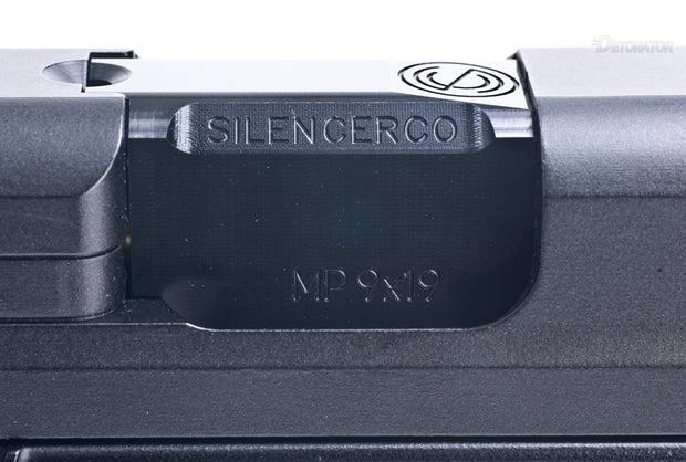 Detonator " SilencerCo " Threaded Outer Barrel for Marui M&P9 series - Black (14mm +)