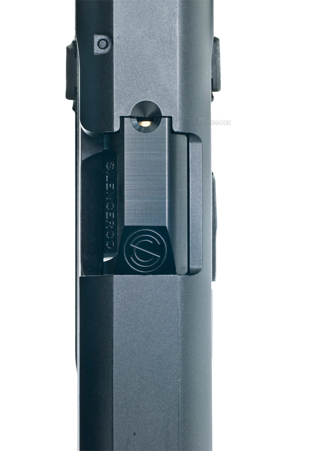 Detonator " SilencerCo " Threaded Outer Barrel for Marui M&P9 series - Black (14mm +)